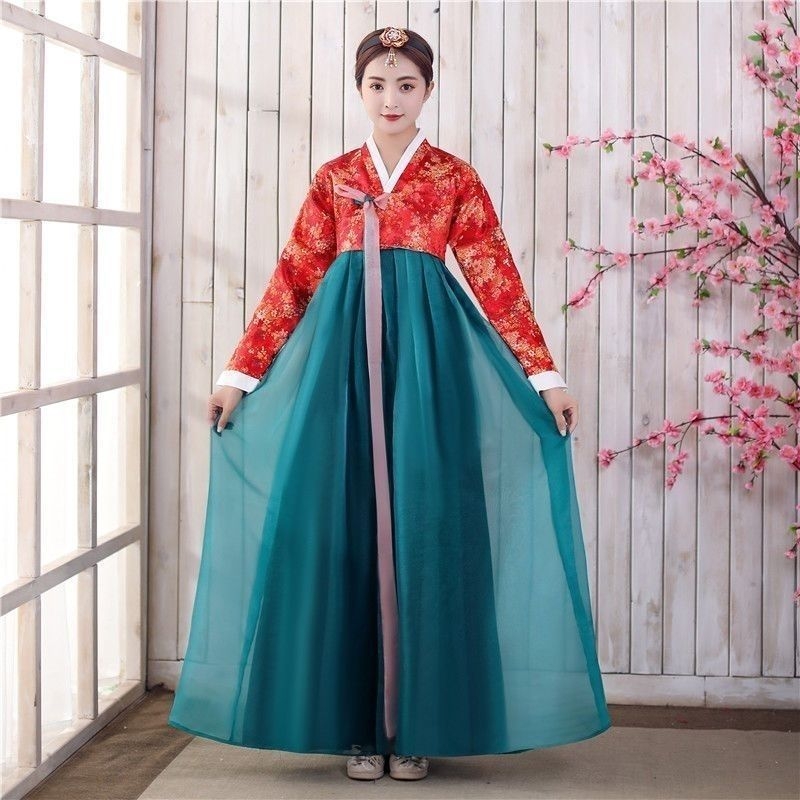 Ženski hanbok kostim za nastupe, tradicionalna dvorska haljina, etnički korejski plesni komplet za fotografiranje