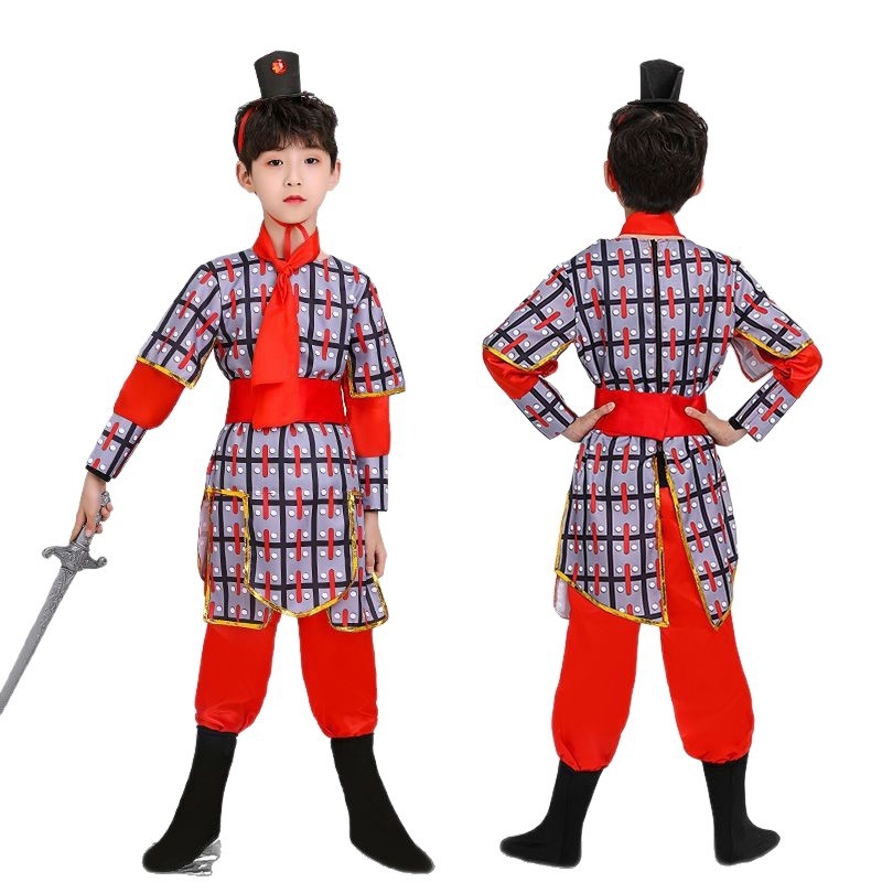 Dječji kostim za vojnu izvedbu za zbor, unisex, Chenille tkanina, Spandex/PU smjesa, proljeće 2025 (Brand: Qianshiman)