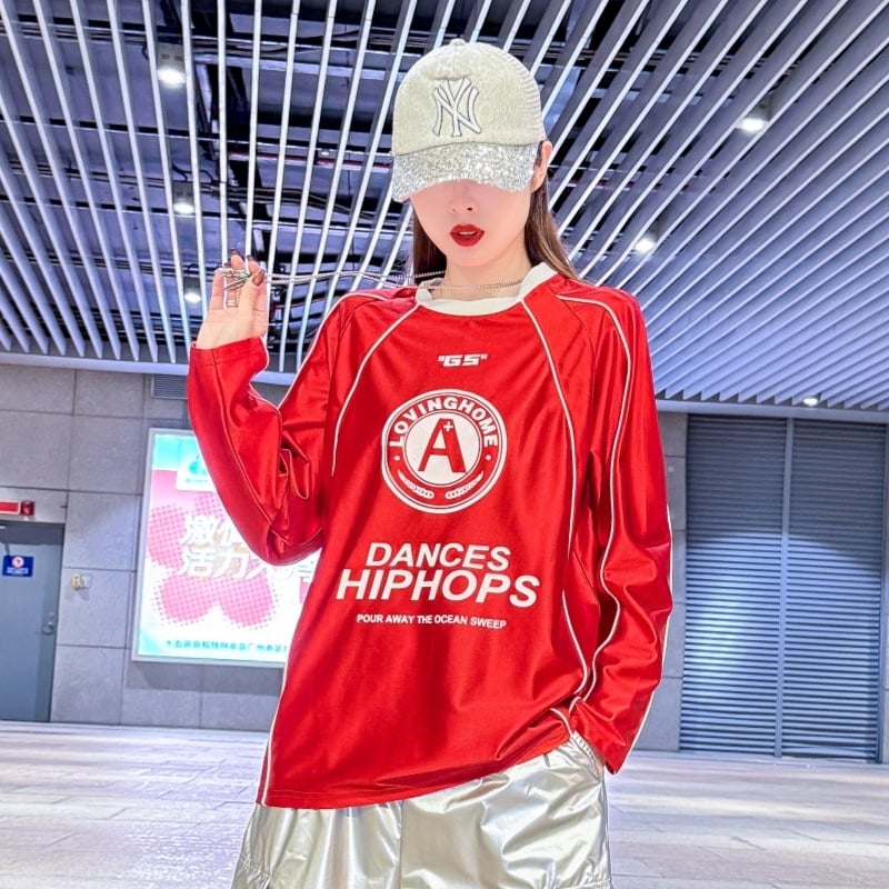 Ținută de street dance toamnă 2025 pentru jazz/hip-hop, croială lejeră, material principal din bumbac 50–70%, bumbac secundar sub 30%, stil casual urban