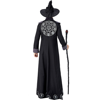 Halloween kostým – dlhý plášť pre mága/čarodejnicu, unisex, látka: polyester s elastanom (<30%), Uvedenie: zima 2022, vhodné pre vek 18–24 rokov.