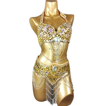 Set kostima za belly dance za žene, chenille tkanina s elastanom, glavni sastav tkanine <30%, proljeće 2025