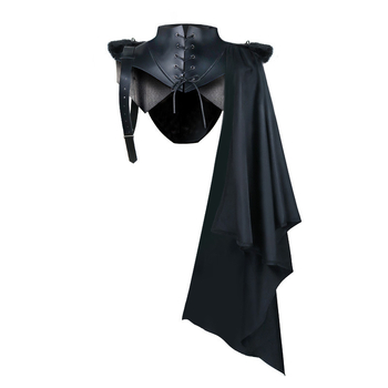 Costum cosplay demon cu mantie vampir și mantie a morții, țesătură jacquard poliester, pentru teatru, unisex, 18–24 ani