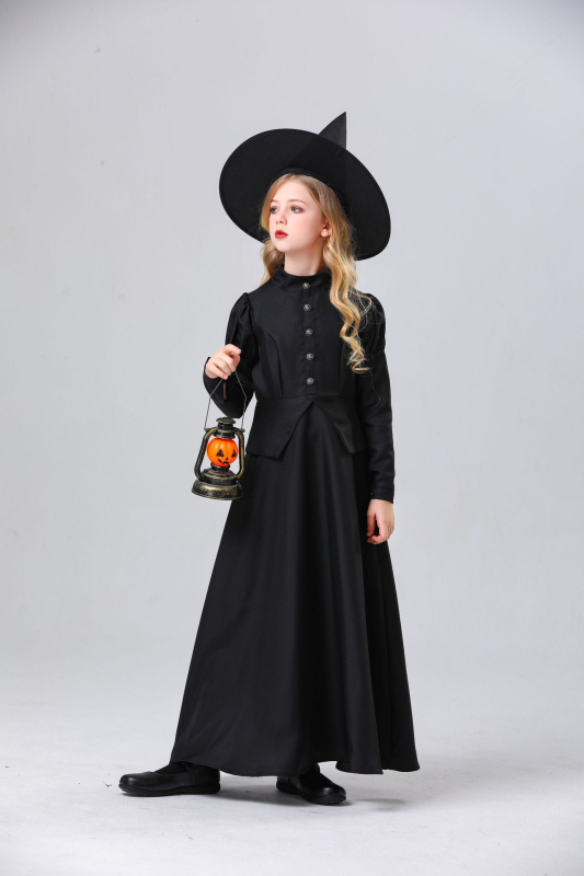 Dječji scenski kostim za Halloween: vještica, elf, hipi, vampir, Crvenkapica i Snjeguljica; tkanina: spandex s poliesterskom smjesom