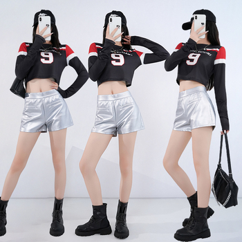 Costum de scenă pentru o trupă de fete, stil coreean street pentru dans jazz, imprimare digitală (amestec fibre chimice; țesătură principală: blană artificială; conținut >95%; țesătură secundară: poliester 95%+; sezon: toamnă 2025)