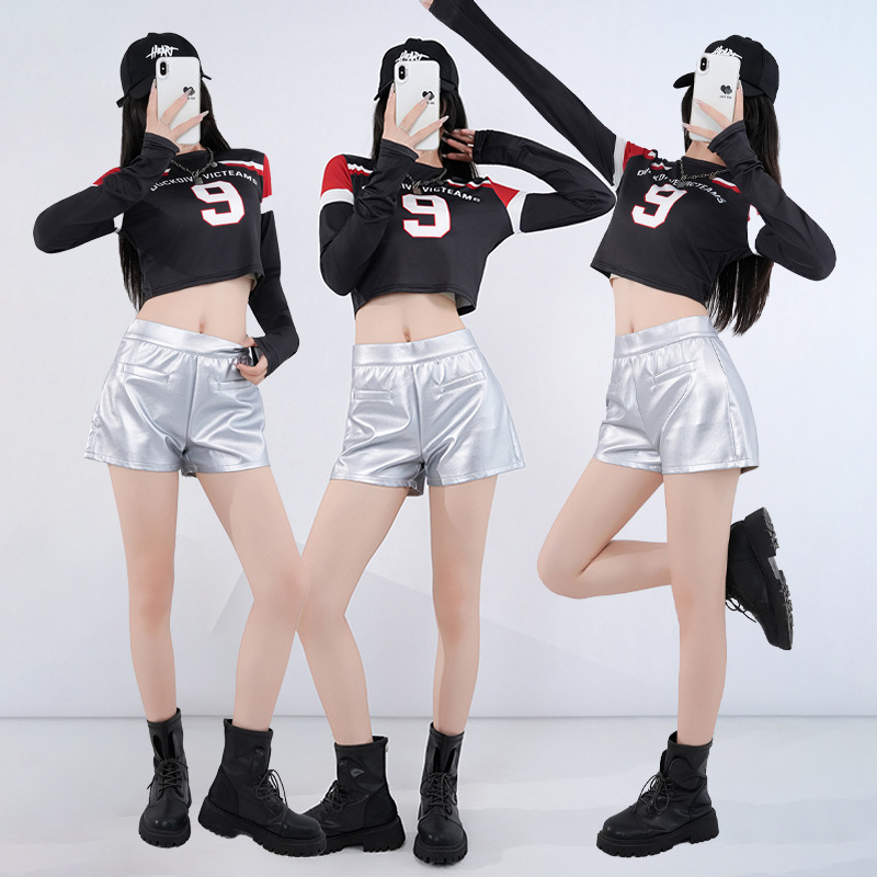 Costum de scenă pentru o trupă de fete, stil coreean street pentru dans jazz, imprimare digitală (amestec fibre chimice; țesătură principală: blană artificială; conținut >95%; țesătură secundară: poliester 95%+; sezon: toamnă 2025)