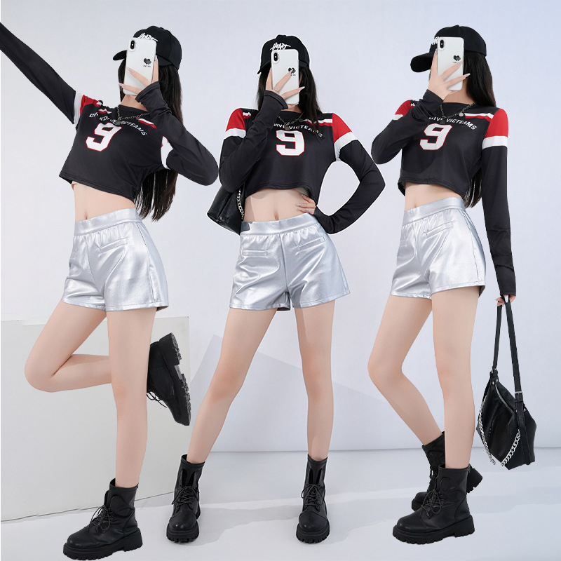 Costum de scenă pentru o trupă de fete, stil coreean street pentru dans jazz, imprimare digitală (amestec fibre chimice; țesătură principală: blană artificială; conținut >95%; țesătură secundară: poliester 95%+; sezon: toamnă 2025)