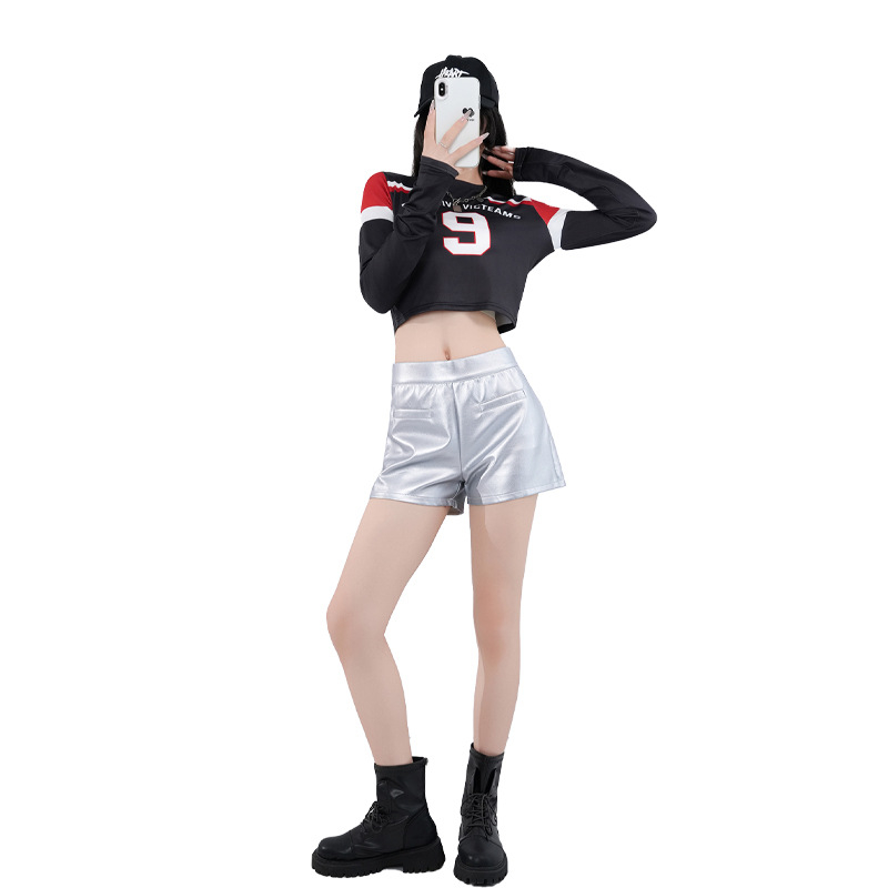 Costum de scenă pentru o trupă de fete, stil coreean street pentru dans jazz, imprimare digitală (amestec fibre chimice; țesătură principală: blană artificială; conținut >95%; țesătură secundară: poliester 95%+; sezon: toamnă 2025)