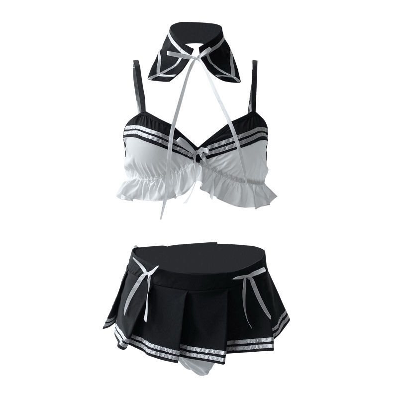 Kostim za plesnu izvedbu s plisiranom suknjom JK stila (Unisex; Materijal: Spandeks; Sezona: jesen 2024; Pogodno za dob 35–39; Sadržaj materijala: <30%)