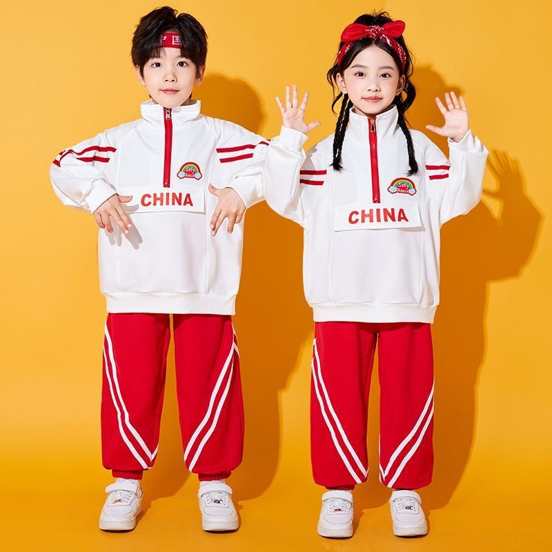 Dječji kostimi za cheerleading za školsko otvorenje – unisex, Maple View, glavni materijal: Drugo; Spandex 30–50%, proljeće 2025