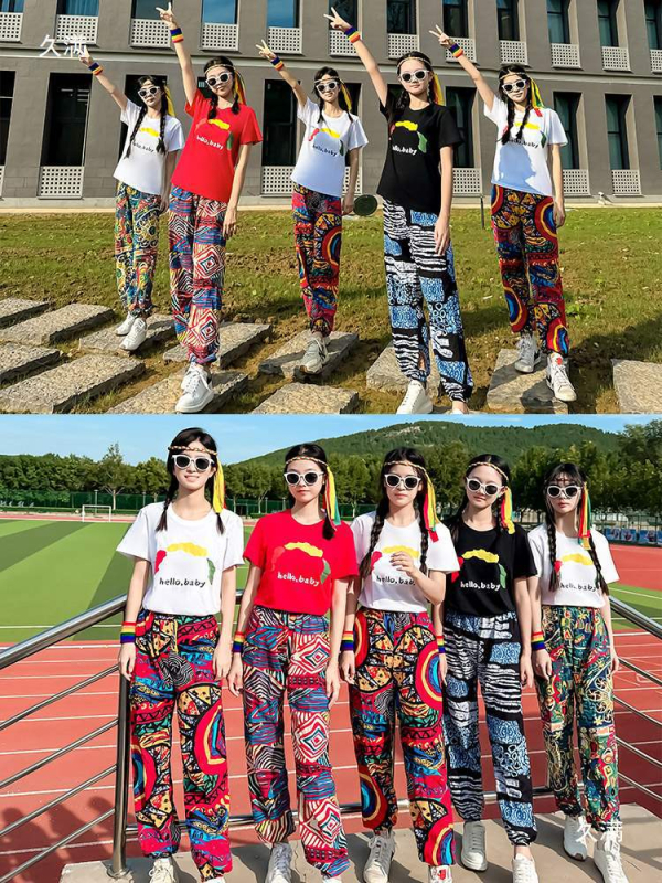 Etnički stil grupni plesni kostim, Chenille i Spandex tkanine, unisex odjeća za folklorni ples, ljeto 2024