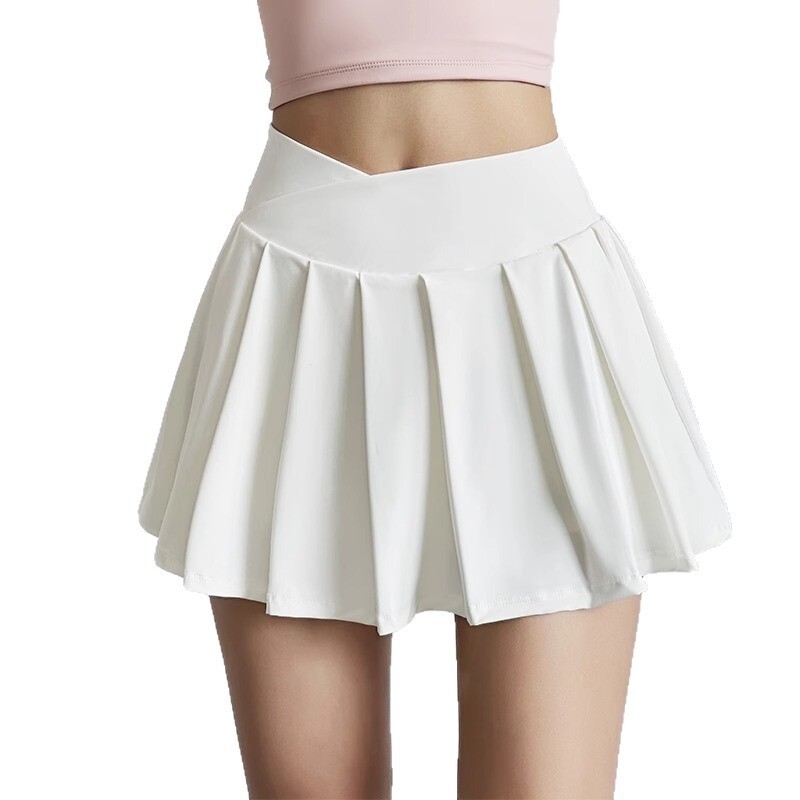 Plisuotos sijonėlis iš bambuko pluošto, triacetato ir poliesterio mišinys, didelis elastingumas