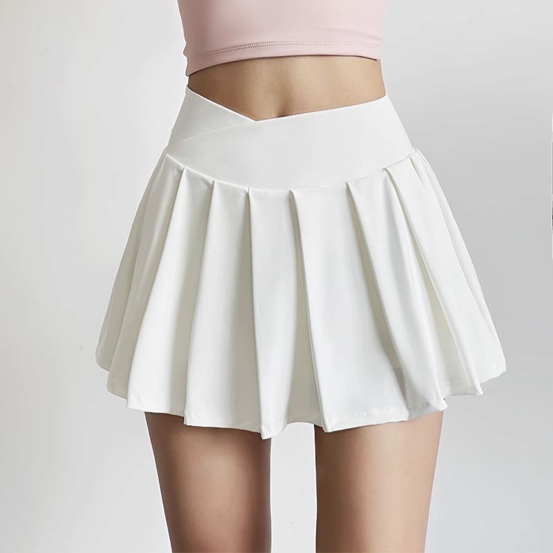 Plisuotos sijonėlis iš bambuko pluošto, triacetato ir poliesterio mišinys, didelis elastingumas