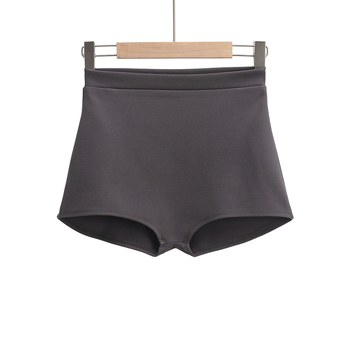 Džezui šortai su aukštu juosmeniu, spandeksas, mikroelastika, vakarietiškas stilius su tiesia apatine, siuvimas su piping, pavasaris 2025