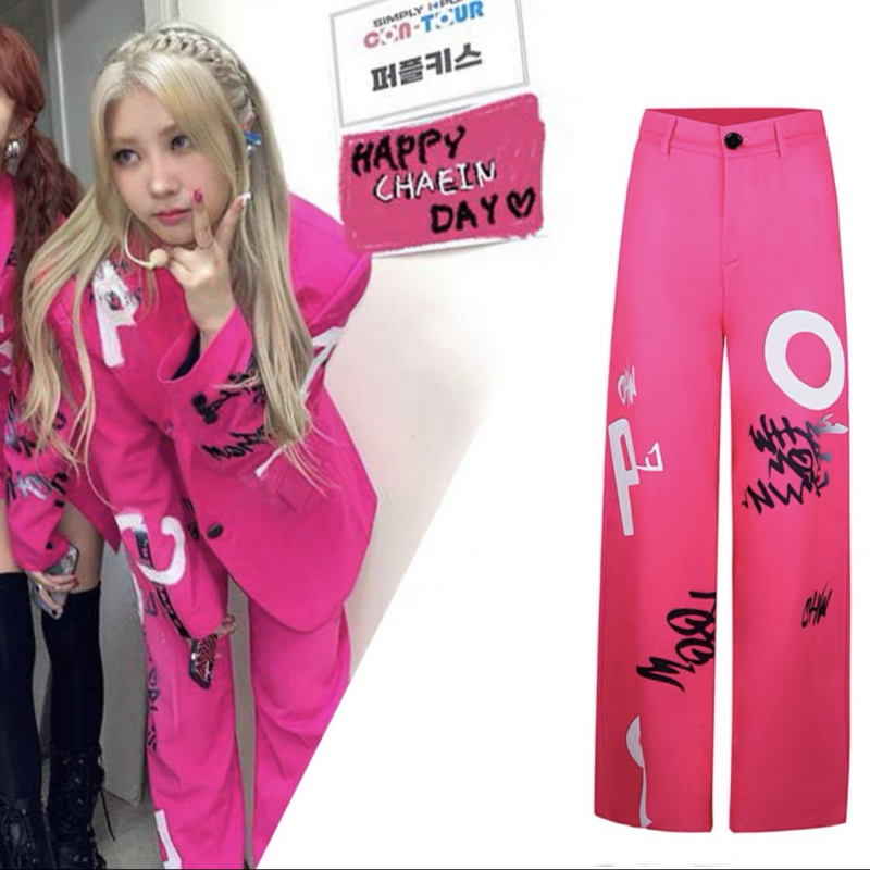 Costum de scenă pentru grupul K-pop feminin, jazz hip-hop, material din bumbac, conținut 80-90% bumbac, lansare primăvară 2025, stil: hip-hop, tip stil: japonez/koreean liber