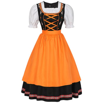 Unisex Bavarski Oktoberfest kostim s hlačama na naramenice, poliester 90–95%, kazališna odjeća, proljeće 2024