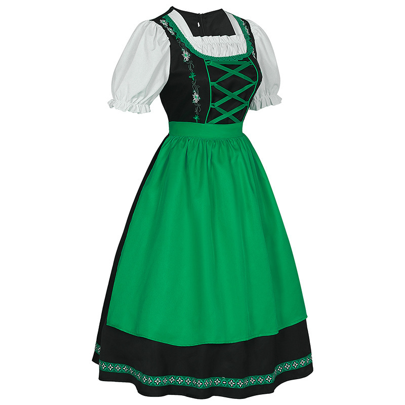 Unisex Bavarski Oktoberfest kostim s hlačama na naramenice, poliester 90–95%, kazališna odjeća, proljeće 2024