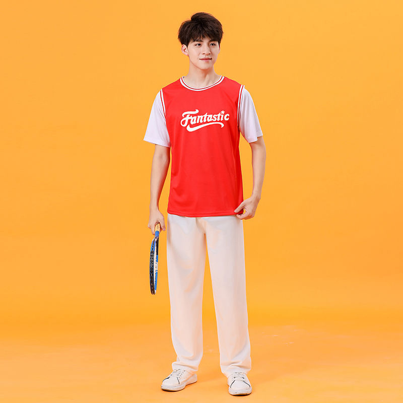 Set unisex de costume pentru cheerleading și dans, amestec poliester-spandex, potrivit pentru dans popular, primăvara 2025