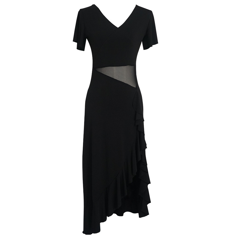 Ženska haljina za trbušni ples, Crystal cotton + 40D mreža, 50–70% Spandex, Ljeto 2025, scenski kostim