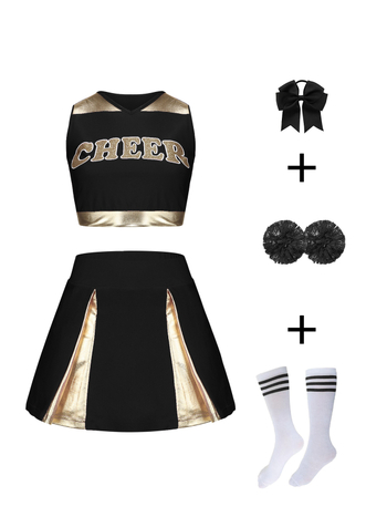 Ženski komplet za scensku cheerleading odjeću, poliester/Lycra i Spandex, ljeto 2025