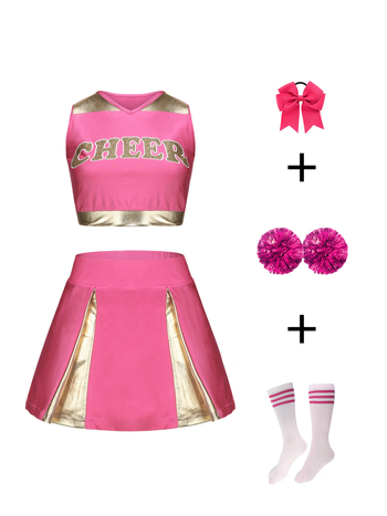 Ženski komplet za scensku cheerleading odjeću, poliester/Lycra i Spandex, ljeto 2025