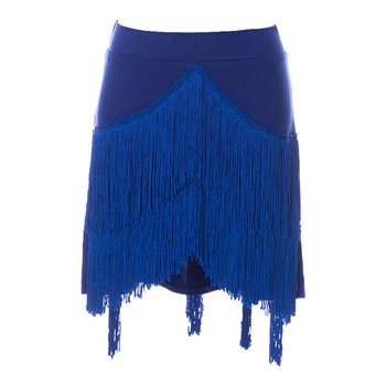 Latinska plesna suknja s nepravilnim resama - Milk Silk, Spandex, za žene 18–24, proljeće 2023