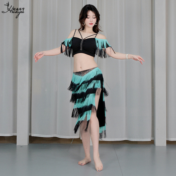 Set za belly dance s resama – Crystal cotton + gradient resama; glavni materijal: Spandex; udio vlakna: 50-70%; ljeto 2025; za žene
