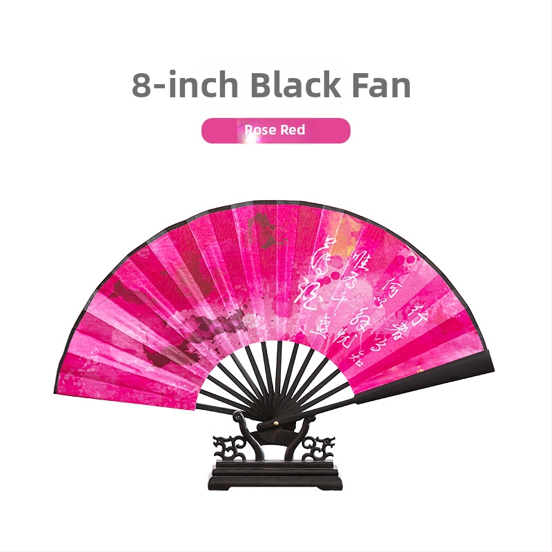 Összecsukható bambusz kézi fan táncgyakorláshoz – kínai stílus, Yuhong márka