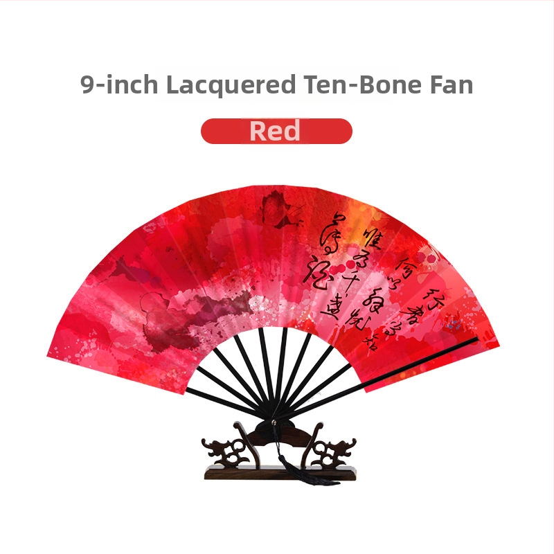 Összecsukható bambusz kézi fan táncgyakorláshoz – kínai stílus, Yuhong márka