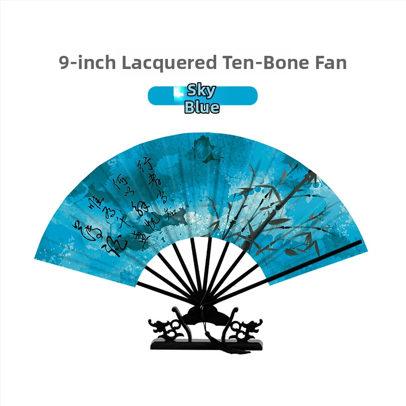 Összecsukható bambusz kézi fan táncgyakorláshoz – kínai stílus, Yuhong márka