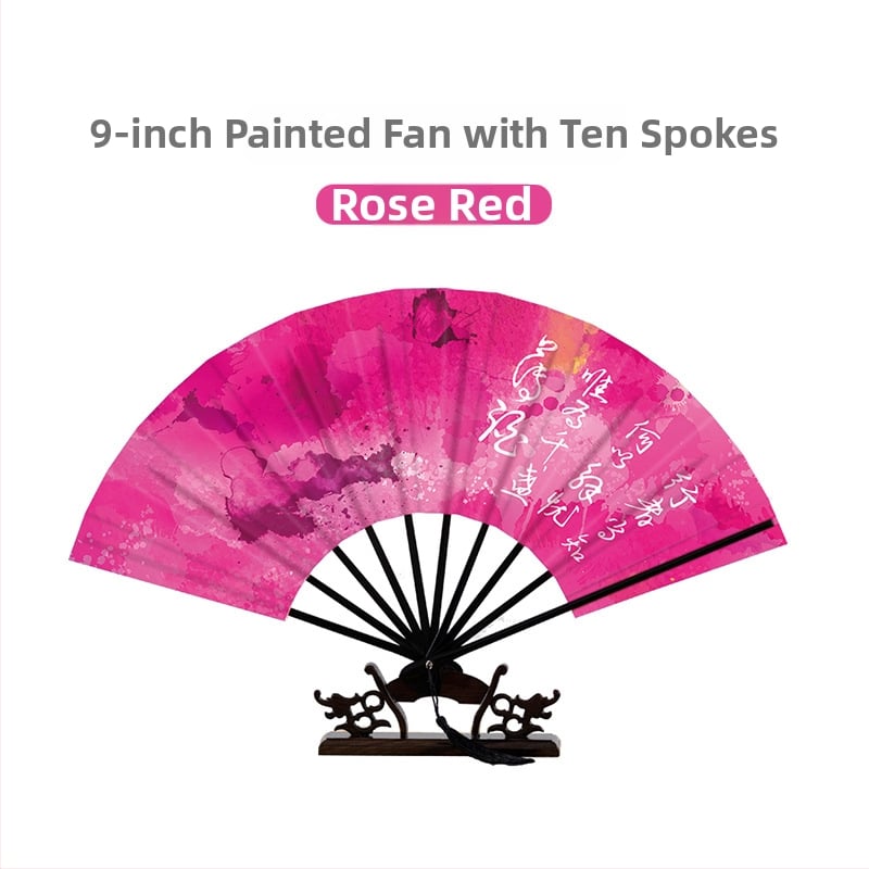 Összecsukható bambusz kézi fan táncgyakorláshoz – kínai stílus, Yuhong márka