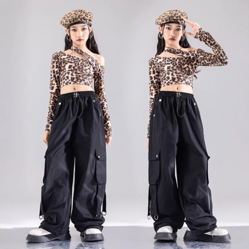 Lányok jazz tánc jelmez, koreai stílus, poliészter anyag, gyerekeknek 3-8 évesek, tavasz- és ősz szezonra