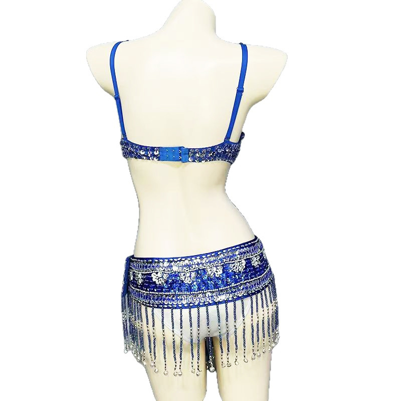 Set grudnog pojasa za Belly Dance, visokokvalitetni scenski kostim s perlama i vezom, PVC 50–70% / poliester 30–50%, šivanje, seksi street stil, zima 2022