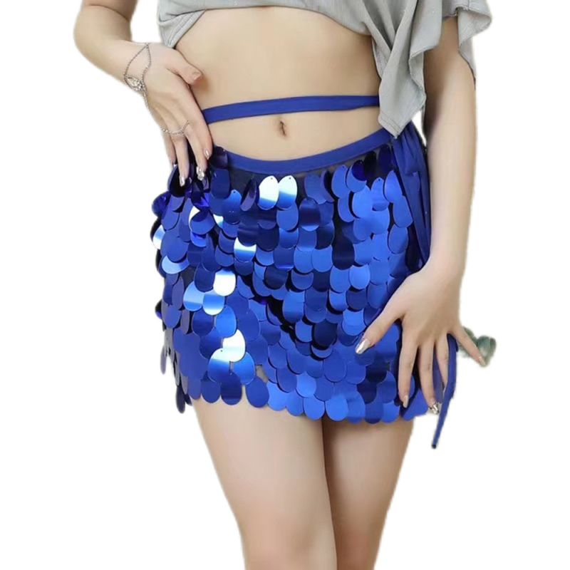 Kostim za belly dance za trening s plisiranom suknjom u stilu sirene, jesen 2025, poliester, 90–95% poliester, seksi gradski stil