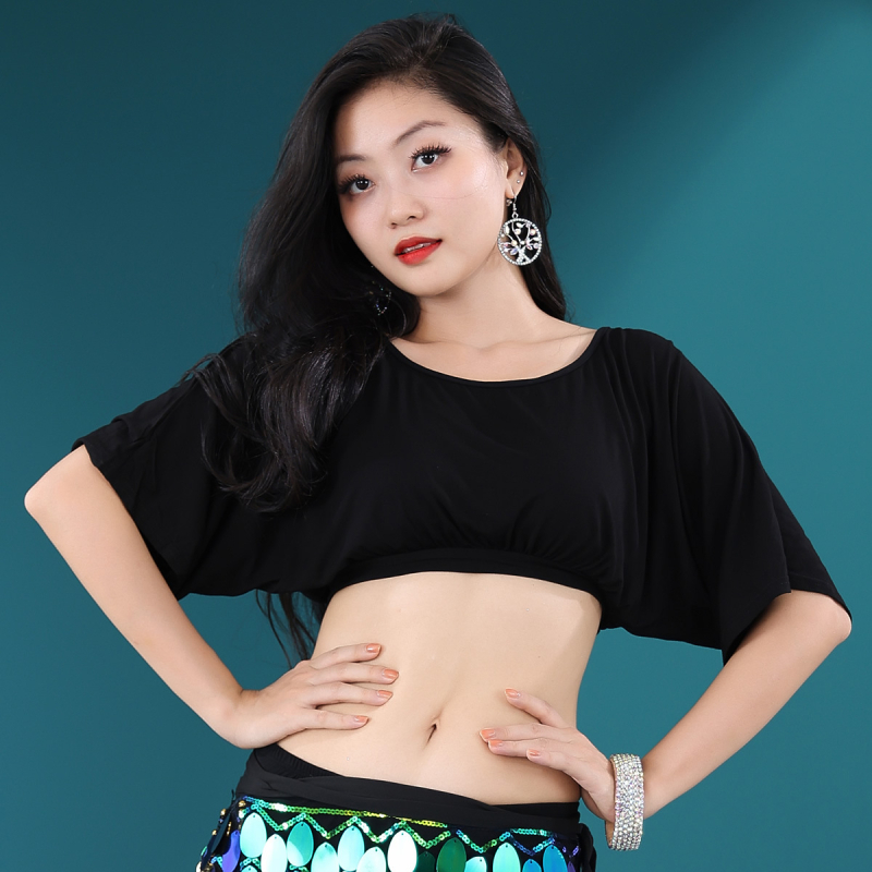 Pajettás csípő kendő és rövid szoknya – modern tánc jelmez nőknek, poliészter