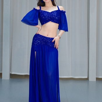 Set kostima za belly dance – mrežasto tkanje, PVC glavni materijal (≤30%), proljeće 2025, kineski stil, literarno retro