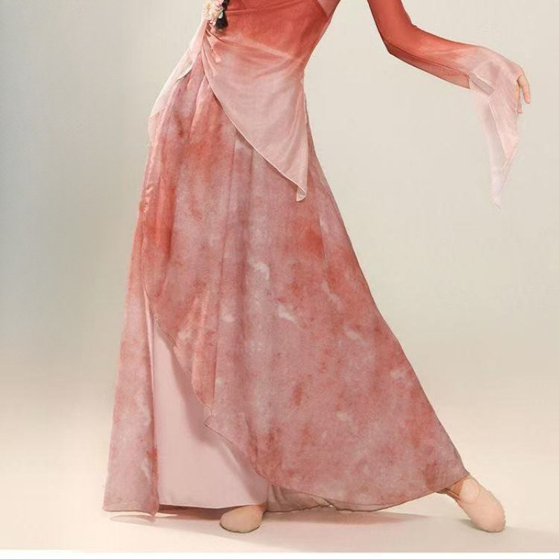 Kineski stil kostim za ples trbuha s gazom tkaninom - poliester 90–95%, muški model, ljeto 2022