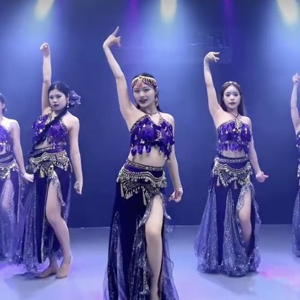 Hasizom tánc színpadi ruha készlet — indiai stílus, kínai irodalmi retro dizájnnal, TR anyag, PVC legfeljebb 30%, organikus pamut legfeljebb 30%, tavasz 2025