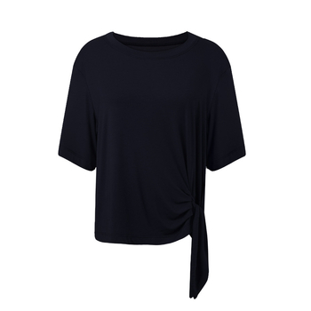 Женски топ за модерен танц – къс ръкав, странично връзване, Modal материя