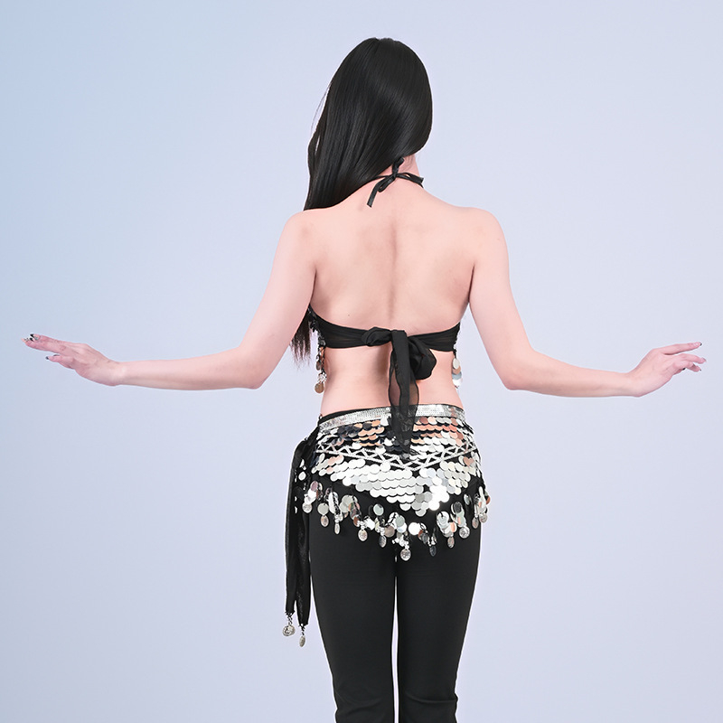 Kostim Belly Dance za noćni klub – DS Performance Costume, seksi bikini set s resicama i šljokicama, Poliester (>95%), Stil: Pure Lust, Tip stila: Street Trendsetter, Izrada: Kompleksna