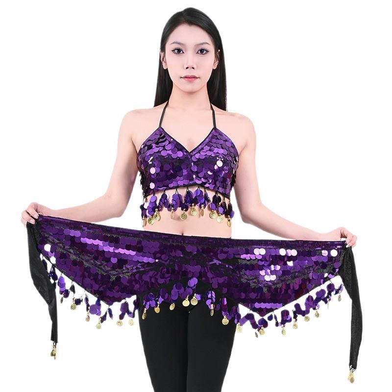 Kostim Belly Dance za noćni klub – DS Performance Costume, seksi bikini set s resicama i šljokicama, Poliester (>95%), Stil: Pure Lust, Tip stila: Street Trendsetter, Izrada: Kompleksna