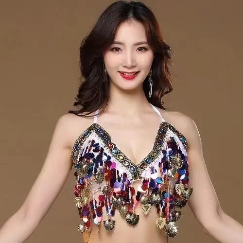 Set de dans Belly dance pentru femei — iarnă 2025, șifon, PVC 50–70%, alte componente sub 30%, stil literar retro, fără guler