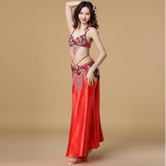 Costum Belly Dance, țesătură PVC (conținut 90–95%), țesătură Tr, stil Chinezesc, retro literar, primăvara 2025