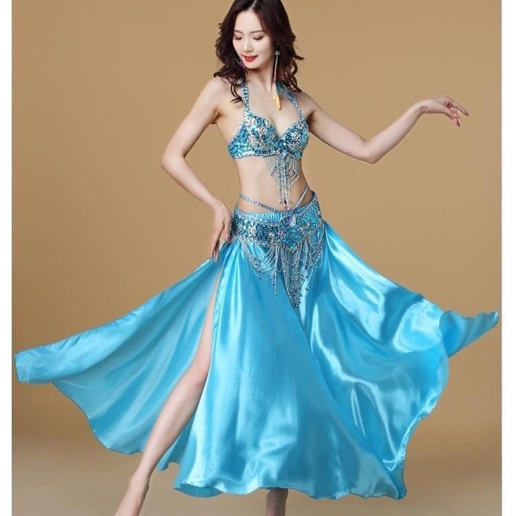 Costum Belly Dance, țesătură PVC (conținut 90–95%), țesătură Tr, stil Chinezesc, retro literar, primăvara 2025