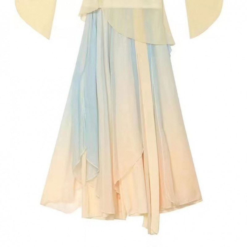 Scensko plesno odijelo — šifon tkanina, svila mulberry, 95% i više, ljeto 2022, za ples stomaka