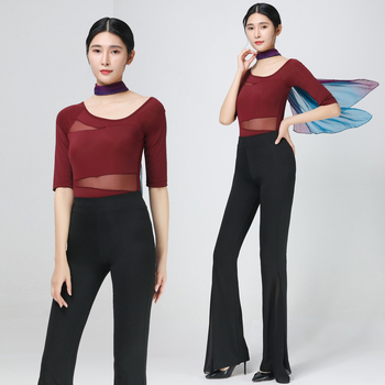Kostim za moderni ples za žene — Milk Silk tkanina s 50% elastana, podstava Milk Silk s 50% elastana, pogodan za pozornicu, belly dance, latin i narodne plesove