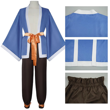 Costum taoist Taiyi pentru dans popular, ținuta unisex din Chenille și Spandex, cu Dusting Fan și Headwear (Primăvara 2025)