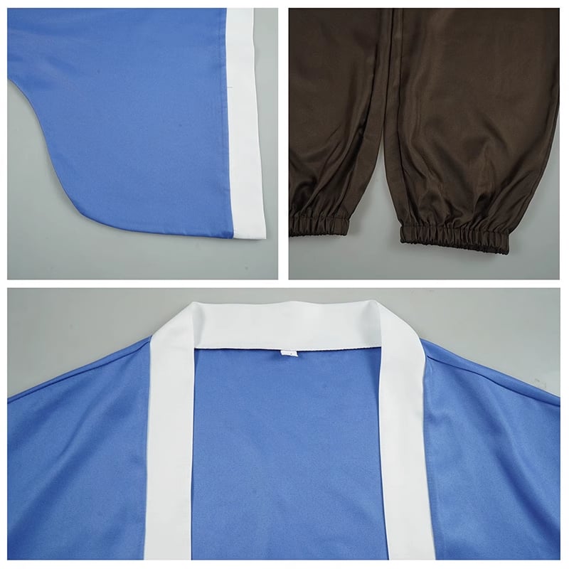 Costum taoist Taiyi pentru dans popular, ținuta unisex din Chenille și Spandex, cu Dusting Fan și Headwear (Primăvara 2025)