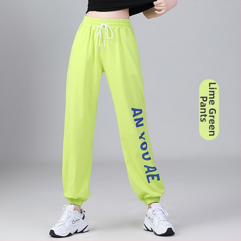 Odeća za square dance: kratke rukave T‑shirt s alfabetnim printom i trenirke; pamuk 94% s podstavom spandeksa 6%; za odrasle žene; pogodno za proljeće-ljeto-jesen; za square dance, hip-hop, belly dance
