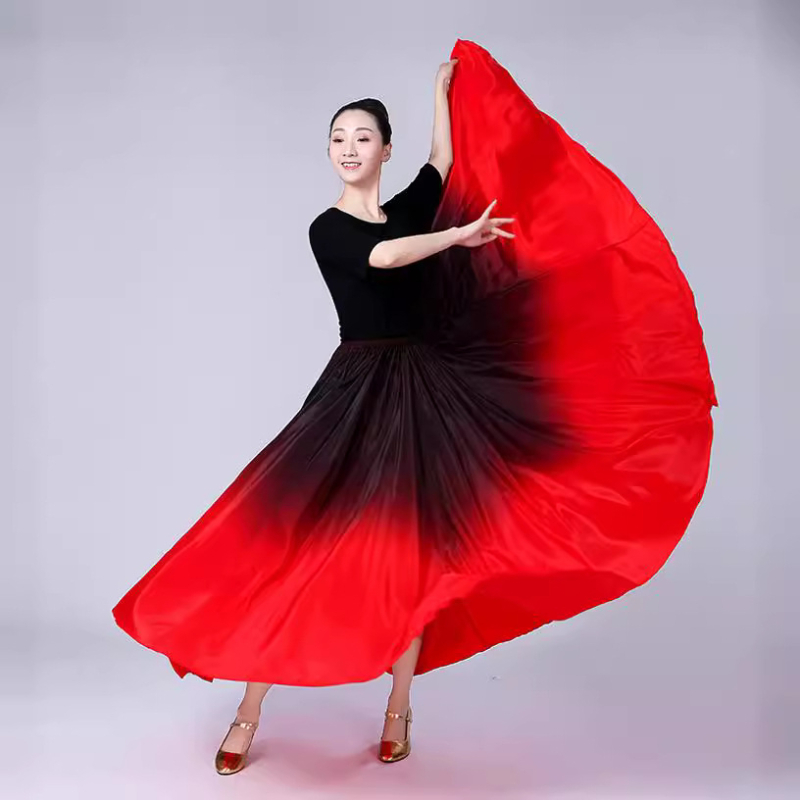 Costum de dans: fustă lungă pentru dansul de deschidere ujgur, stil clasic-modern, 95% poliester