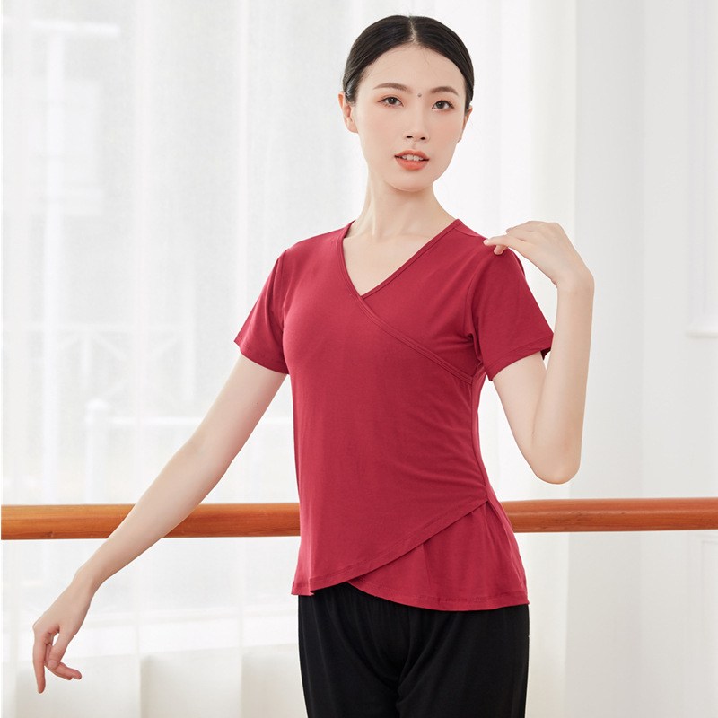 Топ за модерен танц за тренировки – женски слим фит, Modal плат 95%, подплата Modal 95%, подходящ за всички сезони